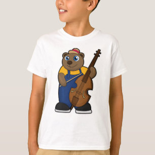 T-shirt Ours comme musicien avec guitare