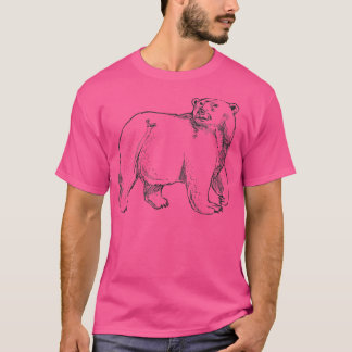 T-shirt Ours cool Grizzly Ours Zoo Ours animal Amateurs