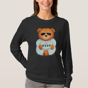 T-shirt Ours cool Teddy Avec Lunettes De Soleil Teddy Le B
