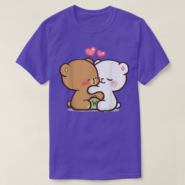T-shirt Ours Couple Cadeau Drôle 517  (Design devant)