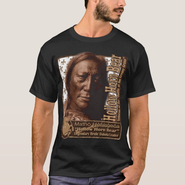 T-shirt Ours creux Brule Dakota de klaxon (Devant)