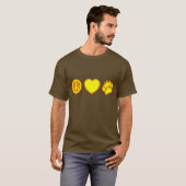 T-shirt Ours d'amour de paix (Devant entier)