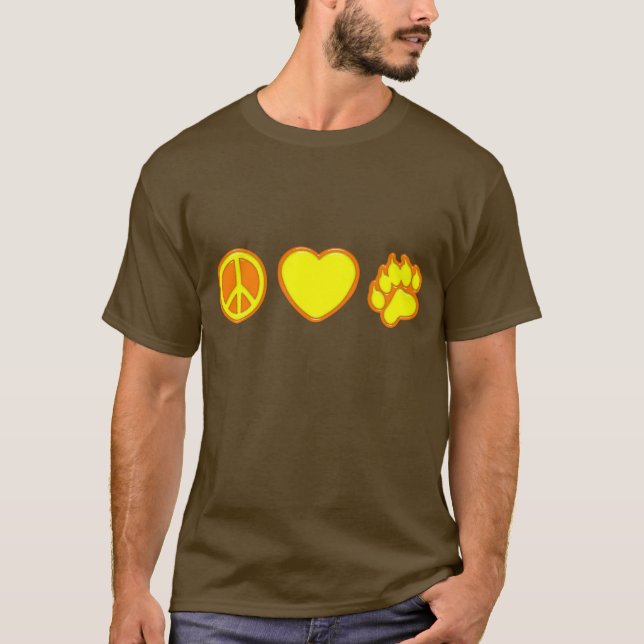 T-shirt Ours d'amour de paix (Devant)