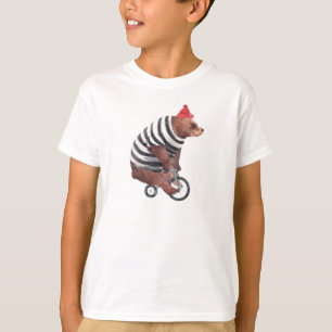T-shirt Ours d'amusement de bicyclette