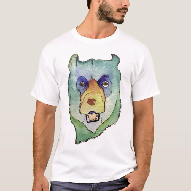 T-shirt OURS dans l'EAU (Devant)