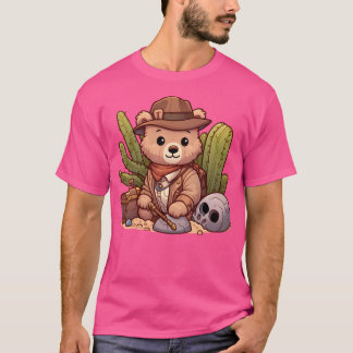 T-shirt Ours d'archéologue mignon