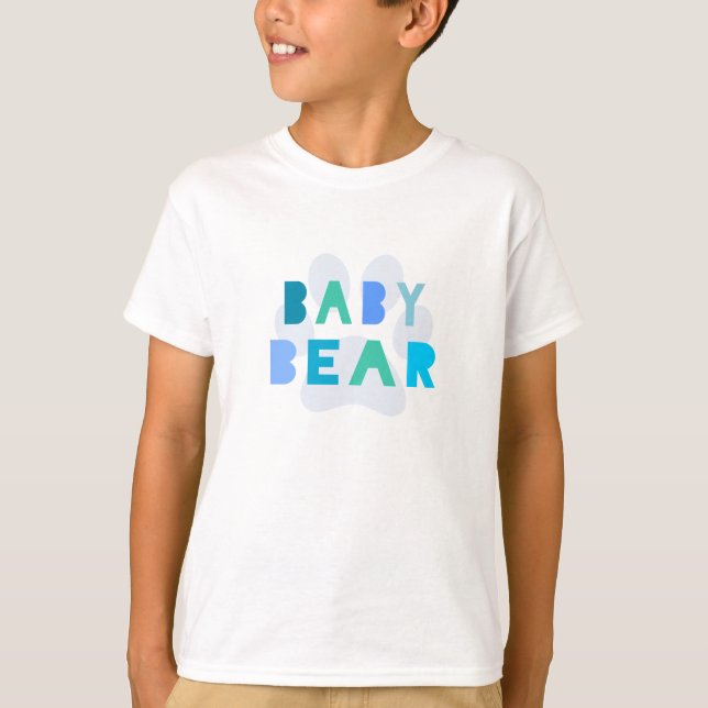 T-shirt Ours de bébé - bleu (Devant)