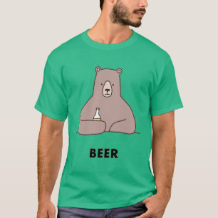 T-shirt Ours de bière
