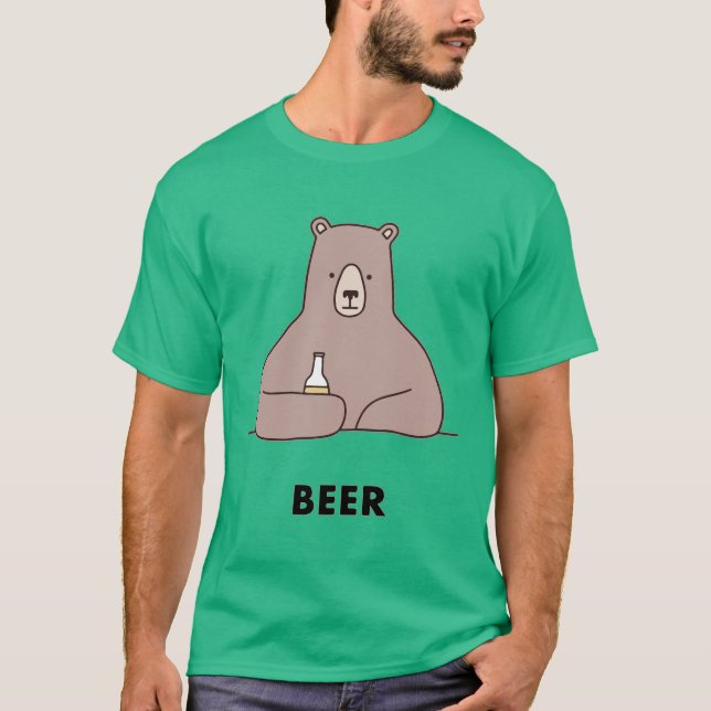 T-shirt Ours de bière (Devant)