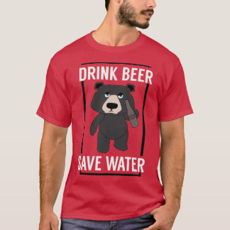 T-shirt Ours de bière Triblend
