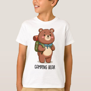 T-shirt Ours de camping