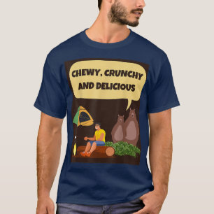 T-shirt Ours de camping CHEWY, CRUNCHY ET DÉLICIEUX