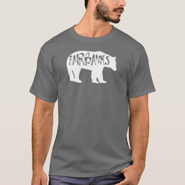T-shirt Ours de Fairbanks Alaska (Devant)