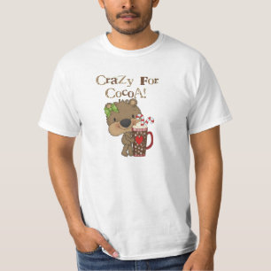 T-shirt Ours de fille fou pour le cacao