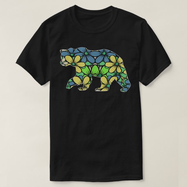 T-shirt Ours de fleurs (Design devant)