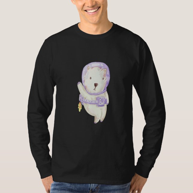 T-shirt Ours de glace mignon asonaute (Devant)