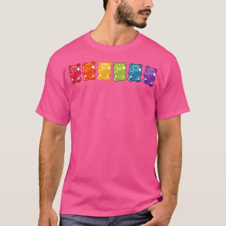 T-shirt Ours de gomme arc-en-ciel