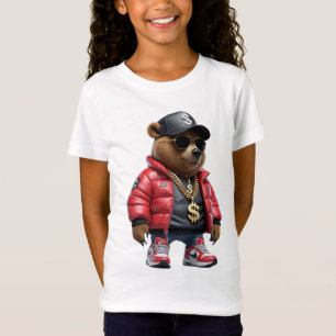 T-Shirt Ours de goutte : Roi de la Rue Style Jungle