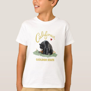 T-shirt Ours de la Californie - l'amour de Cali badine le