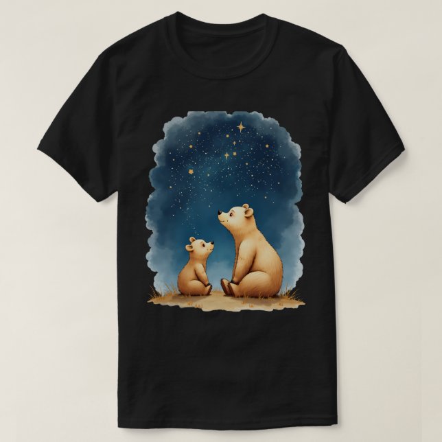 T-shirt Ours de la Nuit Étoilée (Design devant)