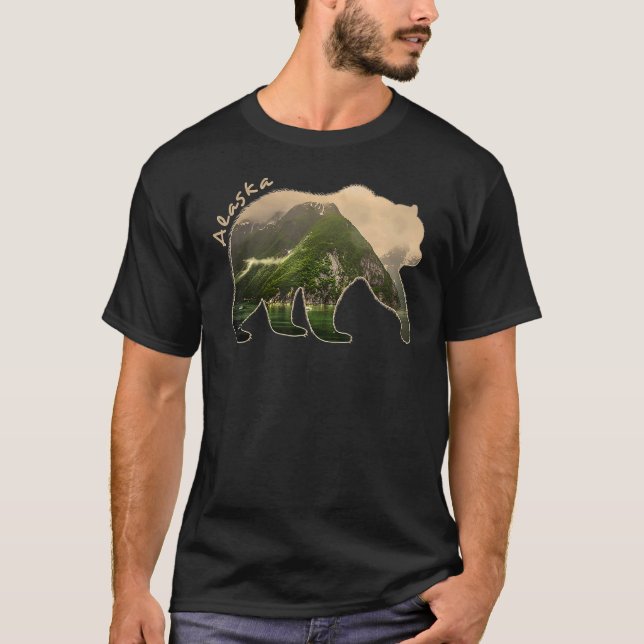 T-shirt Ours de l'Alaska Grizzly (Devant)