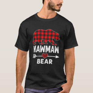 T-shirt Ours de Mawmaw Pyjama de Noël Rouge Pâte de Buffle