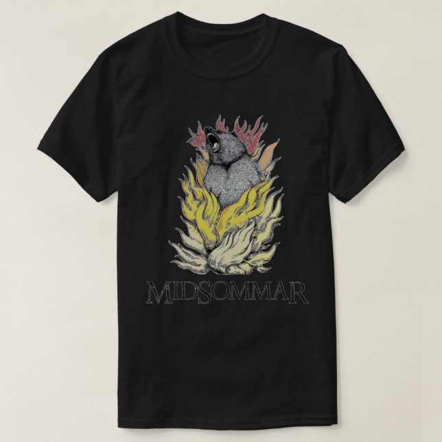 T-shirt Ours de Midsommar en flammes (Design devant)