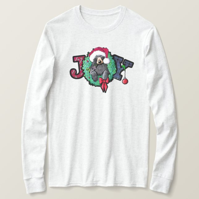 T-shirt Ours de Noël KiniArt (Design devant)