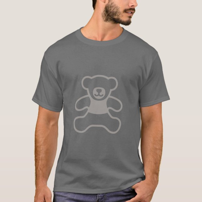 T-shirt Ours de nounours absolu - simple gris-clair (Devant)