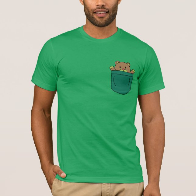 T-shirt Ours de nounours mignon de bande dessinée dans la (Devant)