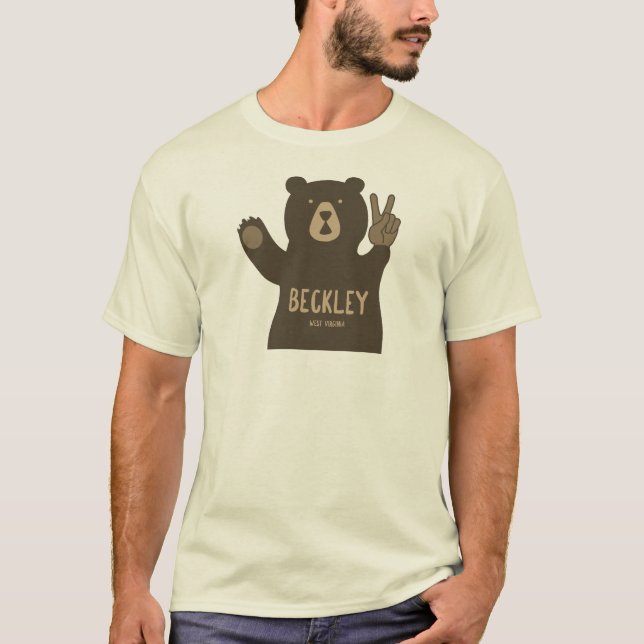 T-shirt Ours de paix Beckley West Virginia (Devant)