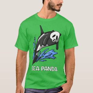 T-shirt Ours De Panda De Mer Drôle Orca Baleine Hybride Lo