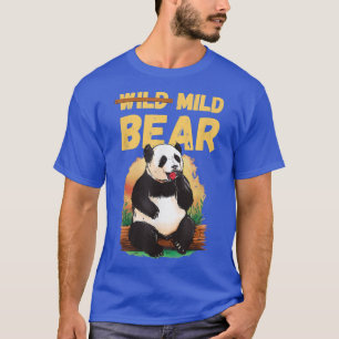 T-shirt Ours de panda doux et sauvage, ours de panda drôle