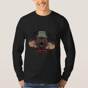 T-shirt Ours de patinage Père Noël Cruz Californie