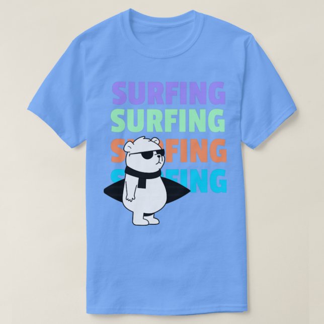 T-shirt Ours de surf (Design devant)