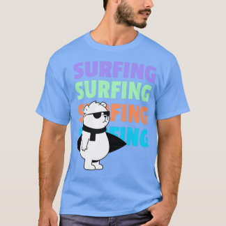T-shirt Ours de surf