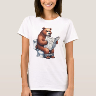 T-SHIRT OURS DE TOILETTES HUMIDES