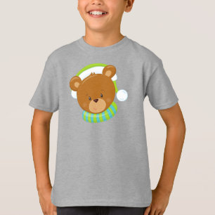 T-shirt Ours D'Hiver, Ours Mignons, Ours Brown, Ours Avec 