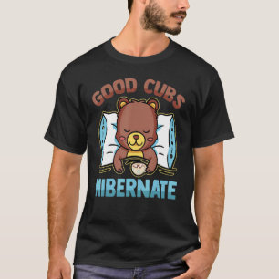 T-shirt Ours Dormir Bons Cubs Hiver Dormir Chaud Ch