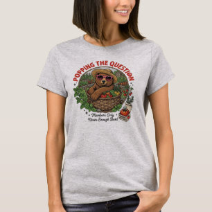 T-shirt Ours Drôle Qui Demande En Mariage Humour De Jardin
