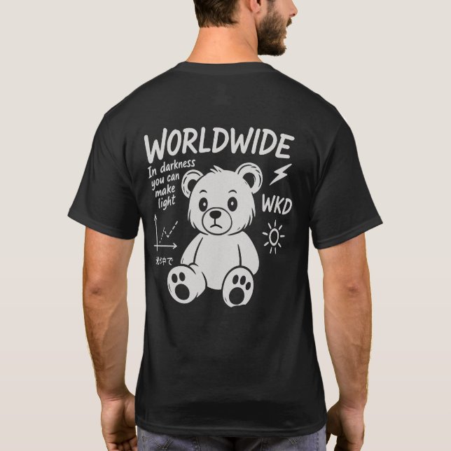 T-shirt Ours du monde entier - Lumière dans les ténèbres (Dos)
