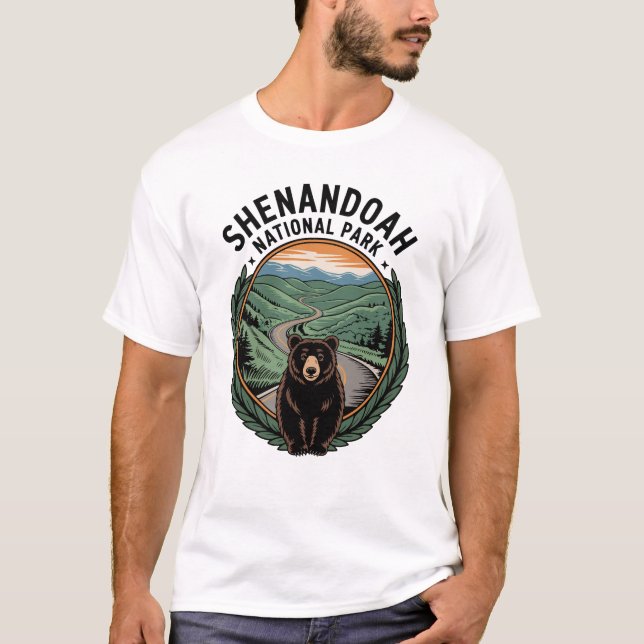 T-shirt Ours du parc national de Shenandoah (Devant)