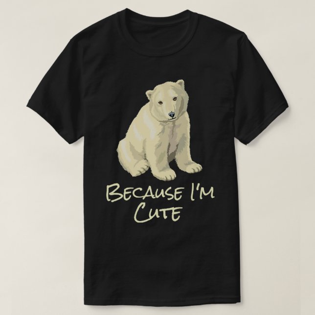 T-shirt Ours du Pôle Nord polaire (Design devant)