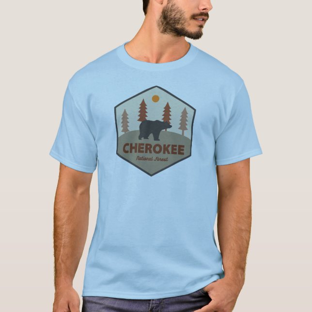 T-shirt Ours du Tennessee de la forêt nationale de Cheroke (Devant)