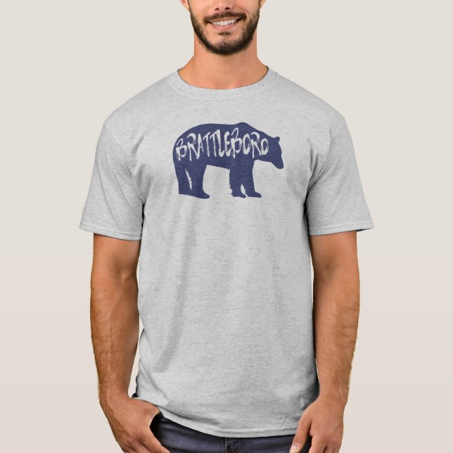 T-shirt Ours du Vermont Brattleboro (Devant)