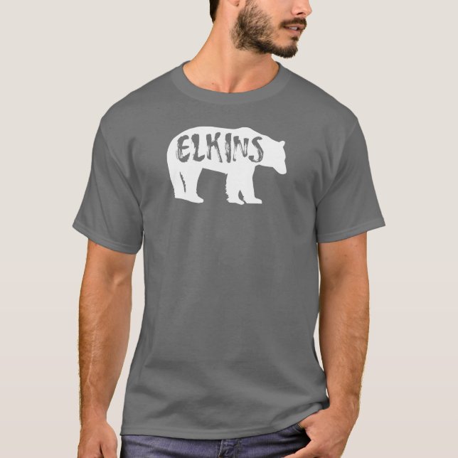 T-shirt Ours Elkins West Virginia (Devant)