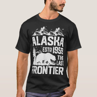 T-shirt Ours en détresse Alaska Hommes Femmes Alaska Lover