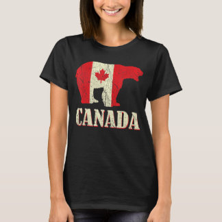 T-shirt Ours en détresse Fête du Canada Fier Canadien Cana