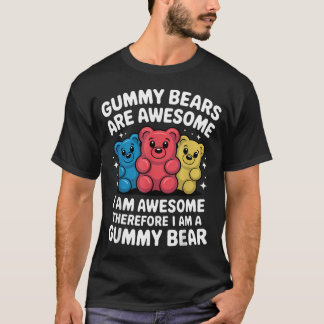 T-shirt Ours en gélatine drôle Ours en gélatine