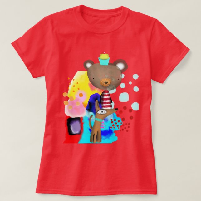 T-SHIRT OURS EN PELUCHE (Design devant)